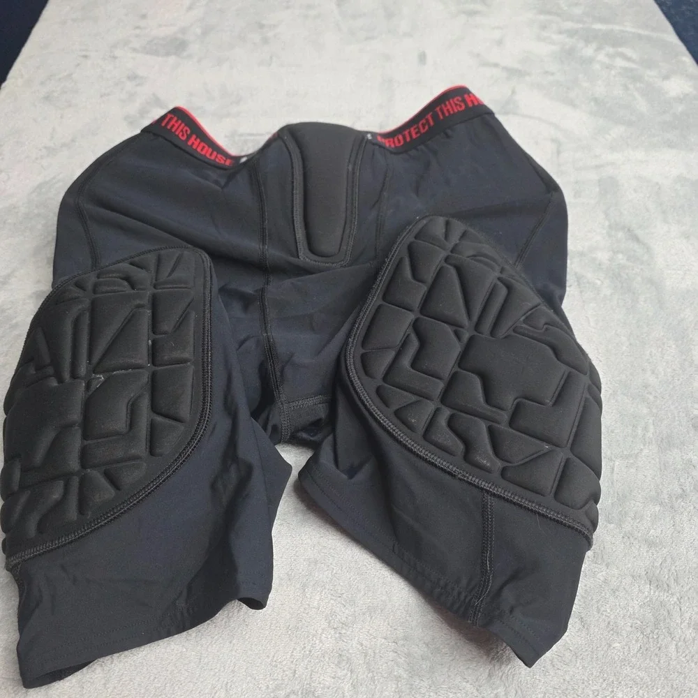 Under Armour padded football girdle compression shorts Men's L black